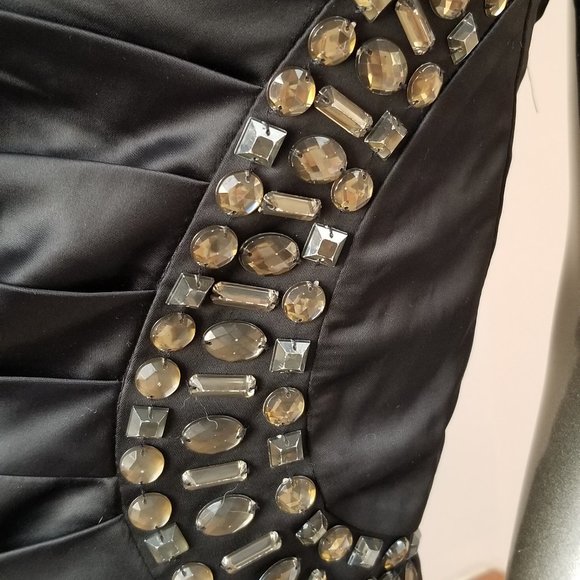 Strapless Black Little Dress - Picture 2 of 3